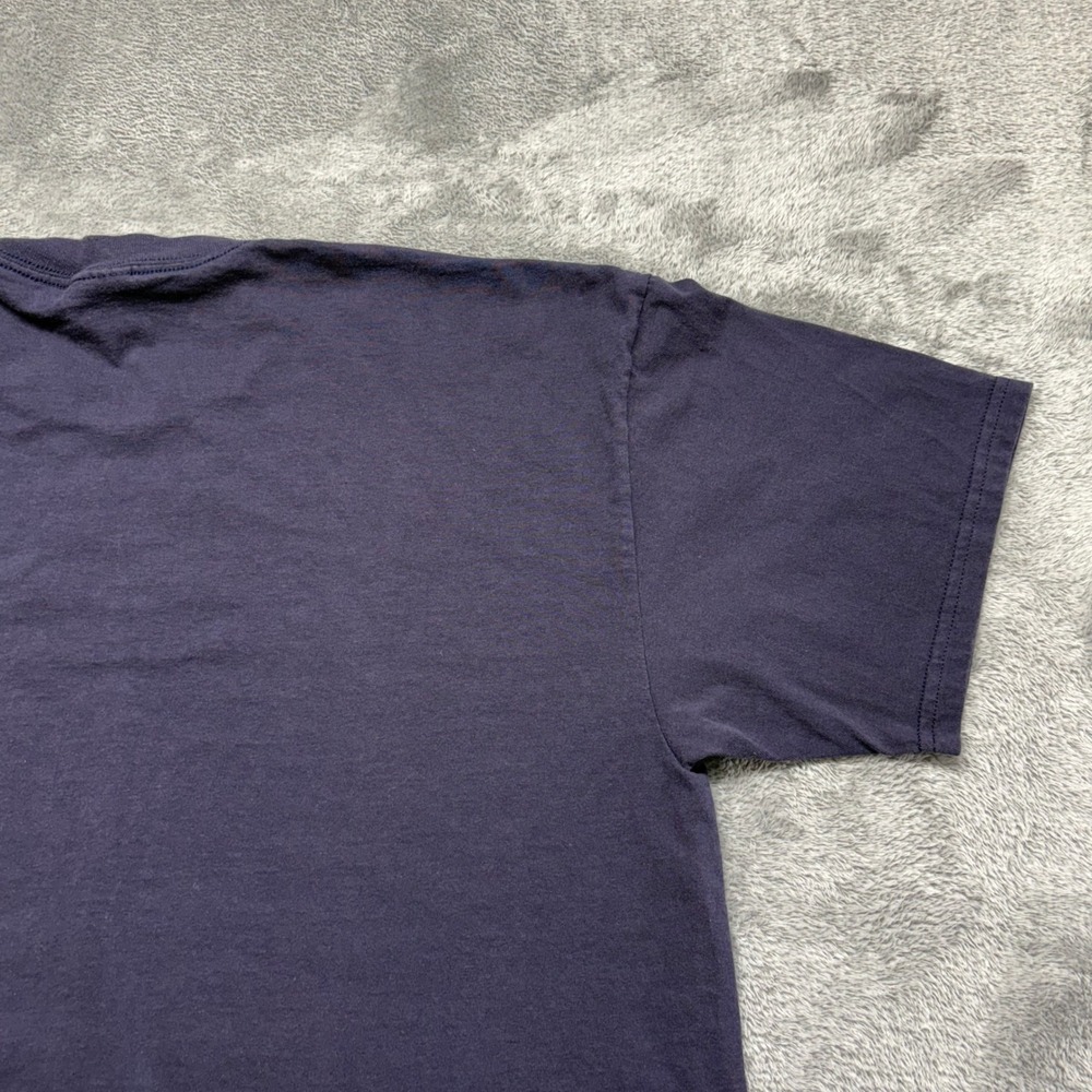 Jerzees T-Shirt Mens XL Navy Blue Good Alaska Embroidered Heavyweight - Picture 9 of 15